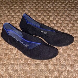 Rothy's Black and Blue Women's Flats